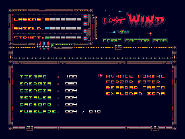 Interfaz Lost Wind Platinum